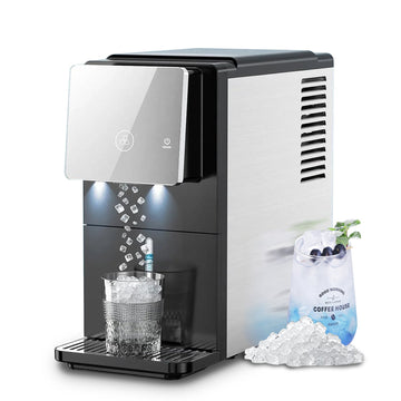 Silent Nugget Ice Maker – 33 lbs/24H, Self-Cleaning, 1.8L Tank