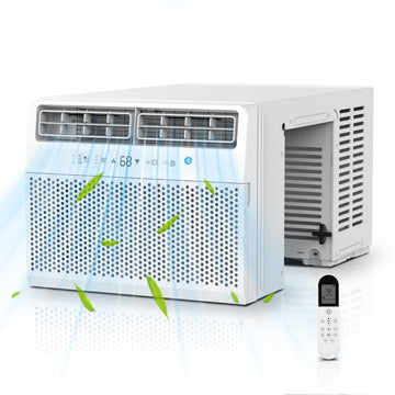 Cowsar Quiet Window Air Conditioner 10,000/1,2000 BTU, Window AC Unit Cooling Room 450-550sq.ft