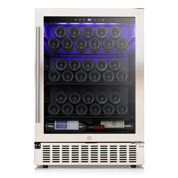 23.5'' W 46 Bottle & 156 Cans Single Zone Beverage Refrigerator Cooler