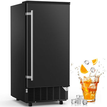 Cowsar Commercial Cube Ice Maker 80lbs/24H, Reversible Door