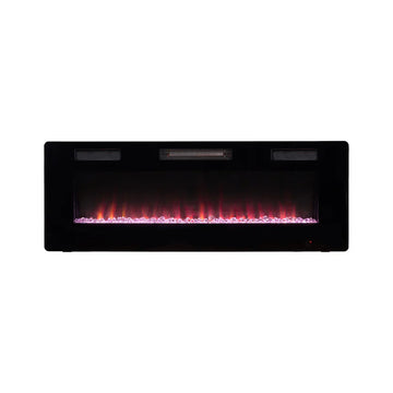 Ultra-Thin Electric Fireplace 30/36/42/50/60/68 Inch - Recessed or Wall Mounted